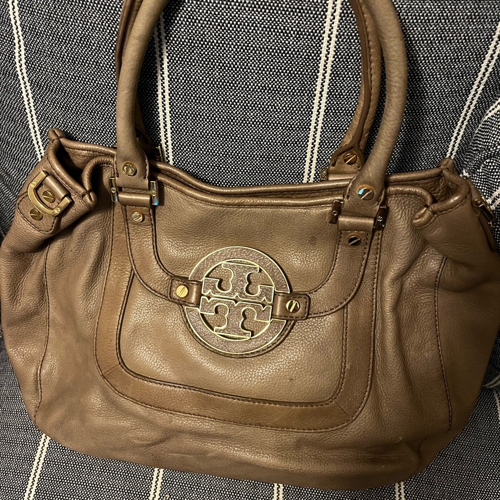 Tory Burch light brown Leather Shoulder Bag
